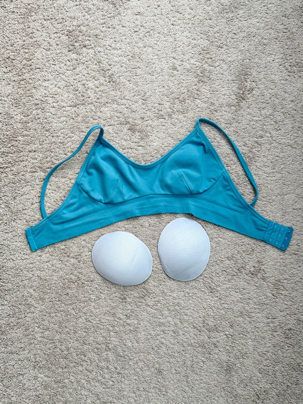 Small Blue Canoe cotton bra